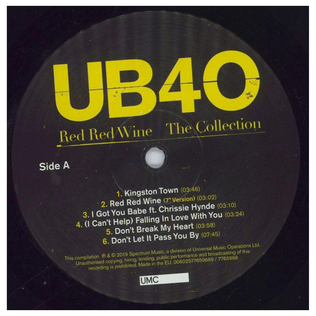 UB40 - RED RED WINE (THE COLLECTION) / VINILO 4