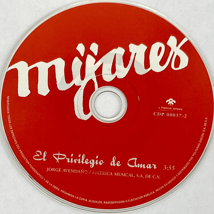 MIJARES - EL PRIVILEGIO DE AMAR / CD SINGLE USADO 3
