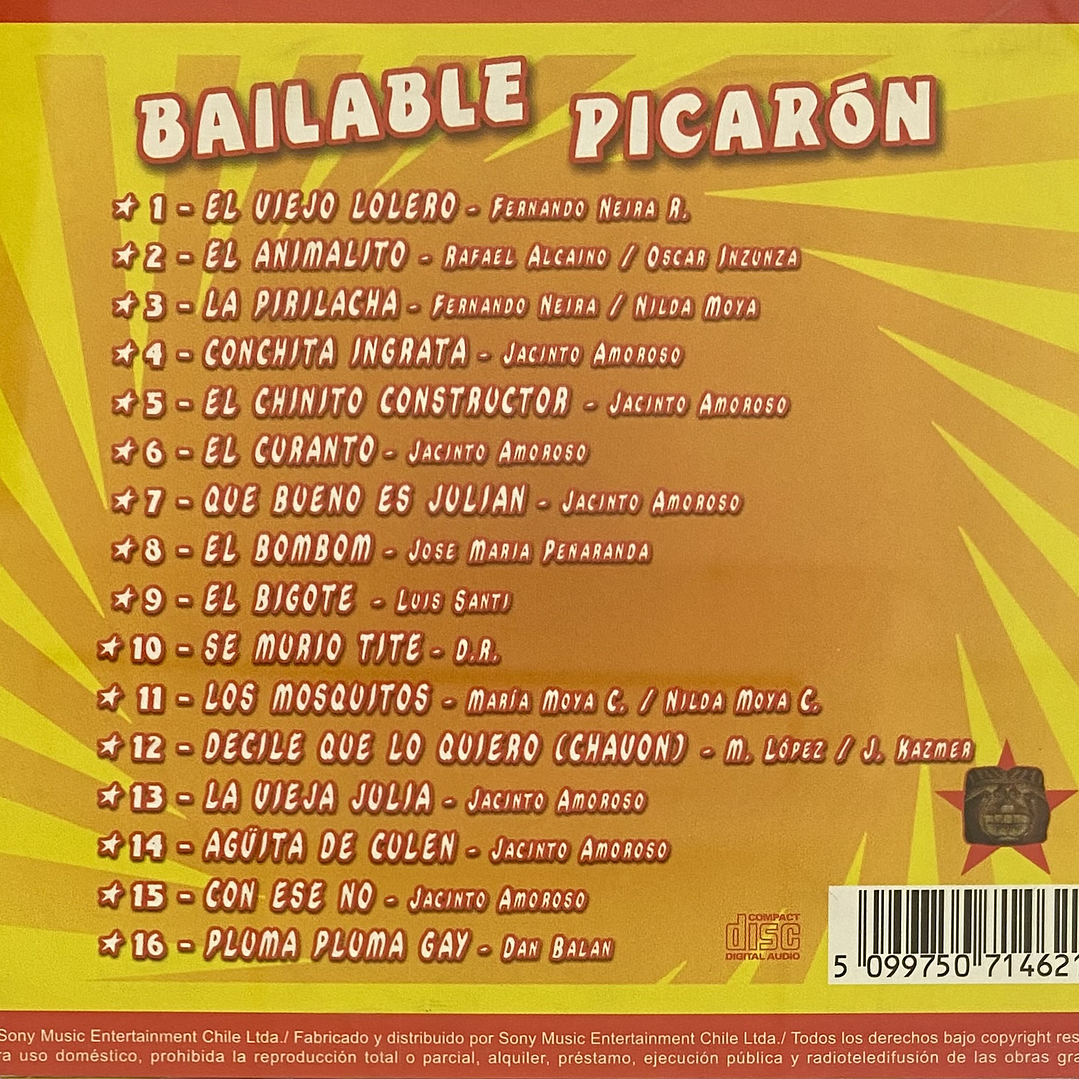BAILABLE PICARON - VARIOS / CD USADO 2
