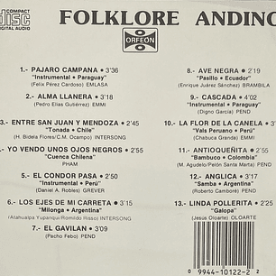 FOLKLORE ANDINO - ECOS DE LOS ANDES / CD USADO