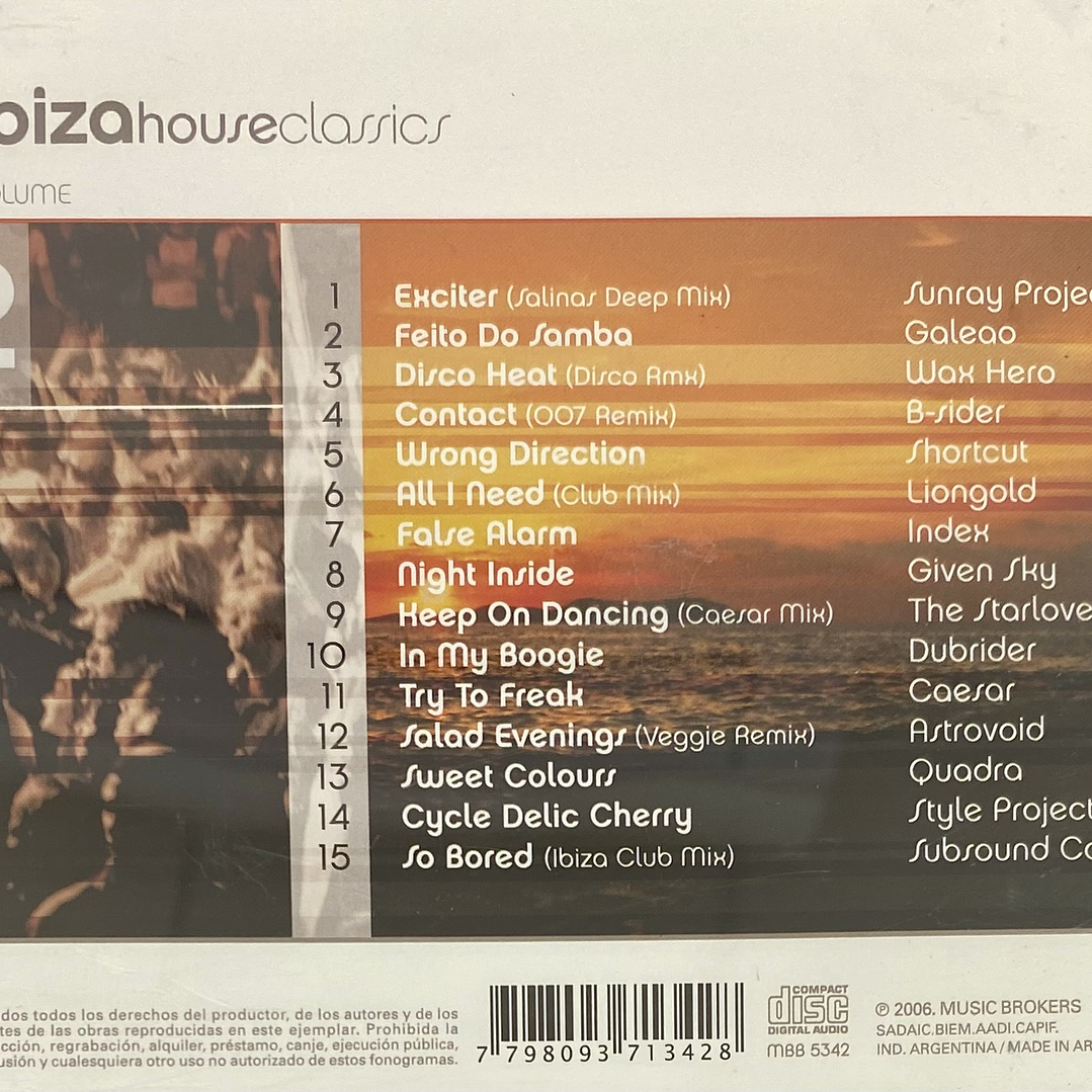 IBIZA HOUSE CLASSICS - VOLUME 2 - VARIOS / CD USADO 2