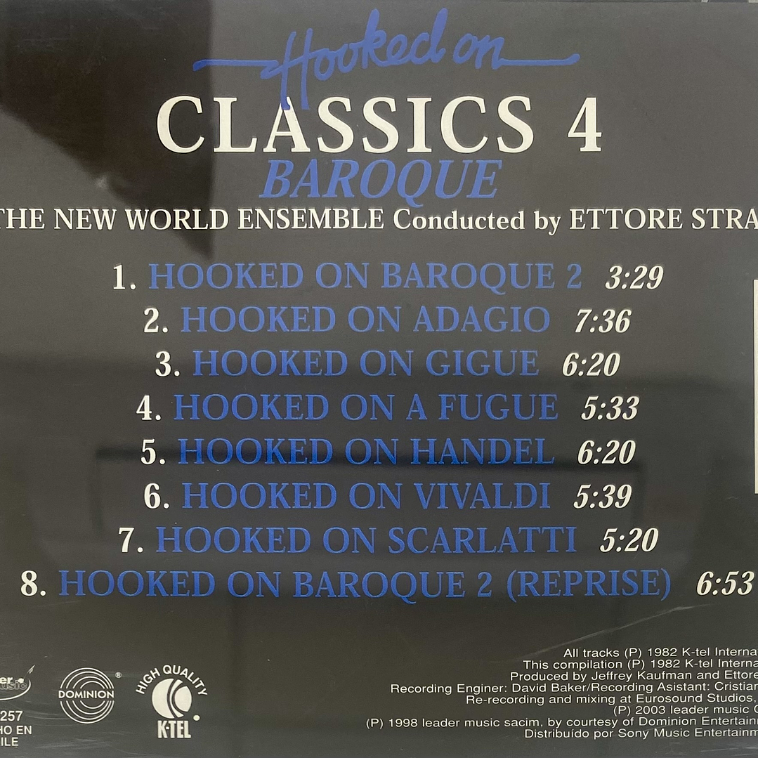 HOOKED ON CLASSICS 4 - BAROQUE / CD USADO 2