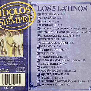 LOS 5 LATINOS - IDOLOS DE SIEMPRE / CD USADO