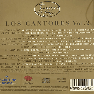LOS CANTORES  - VOL. 2 - TANGOS DEL SUR / CD USADO