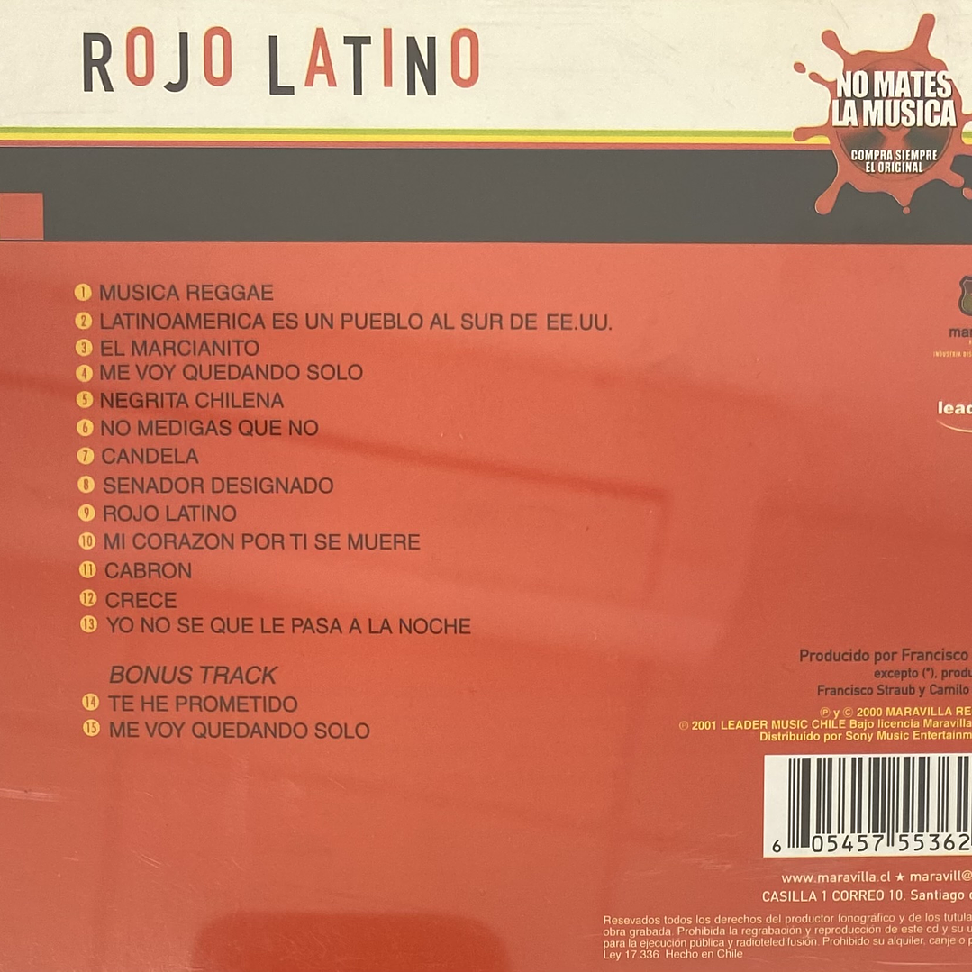 ROJO LATINO - ROJO LATINO / CD USADO 2