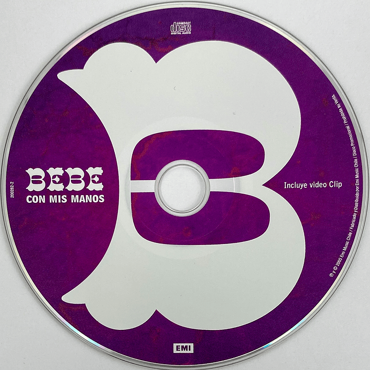 BEBE - CON MIS MANOS / CD SINGLE USADO 3