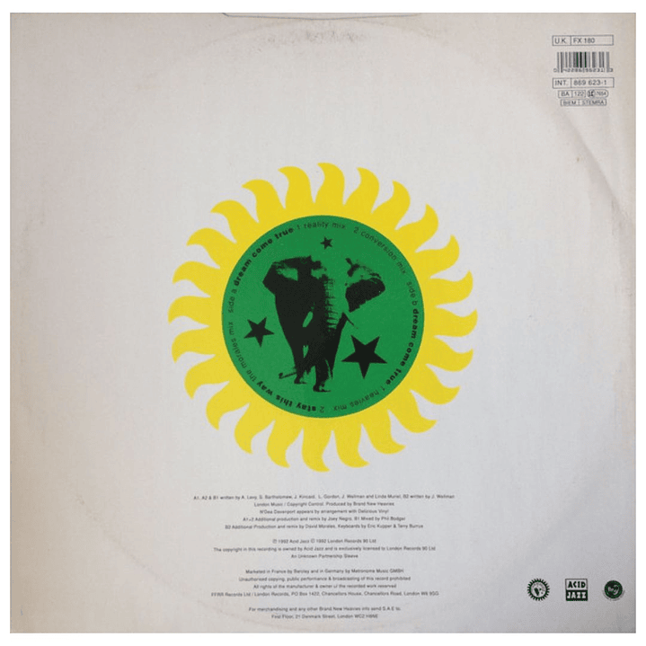 BAND NEW HEAVIES - DREAM COME TRUE / 12