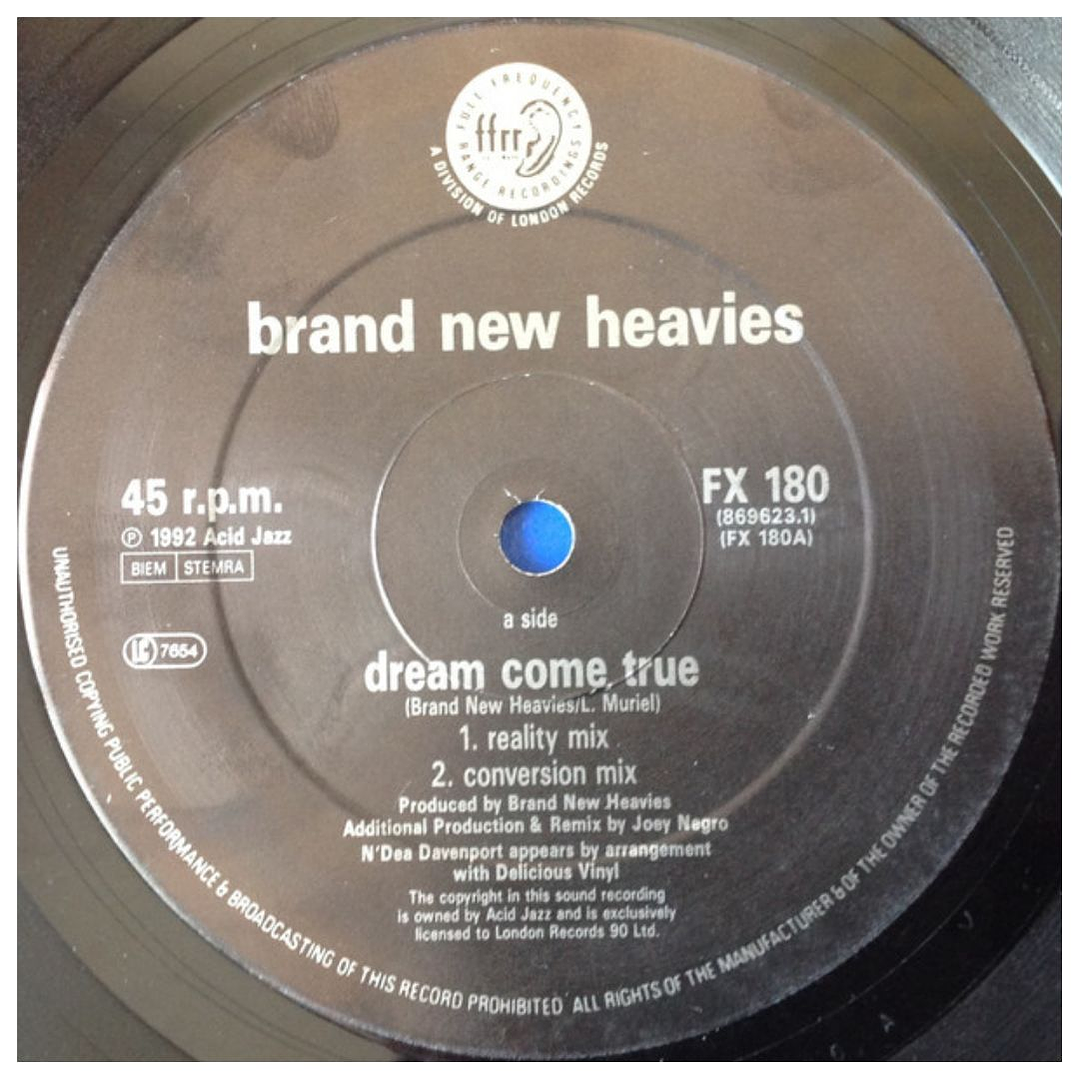 BAND NEW HEAVIES - DREAM COME TRUE / 12