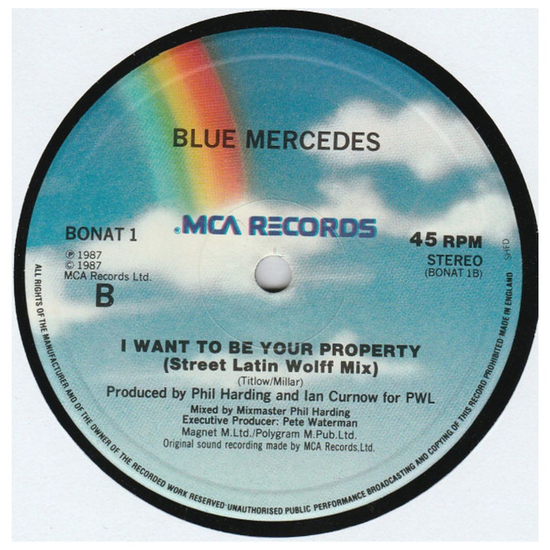 BLUE MERCEDES - I WANT TO BE YOUR PROPERTY / 12