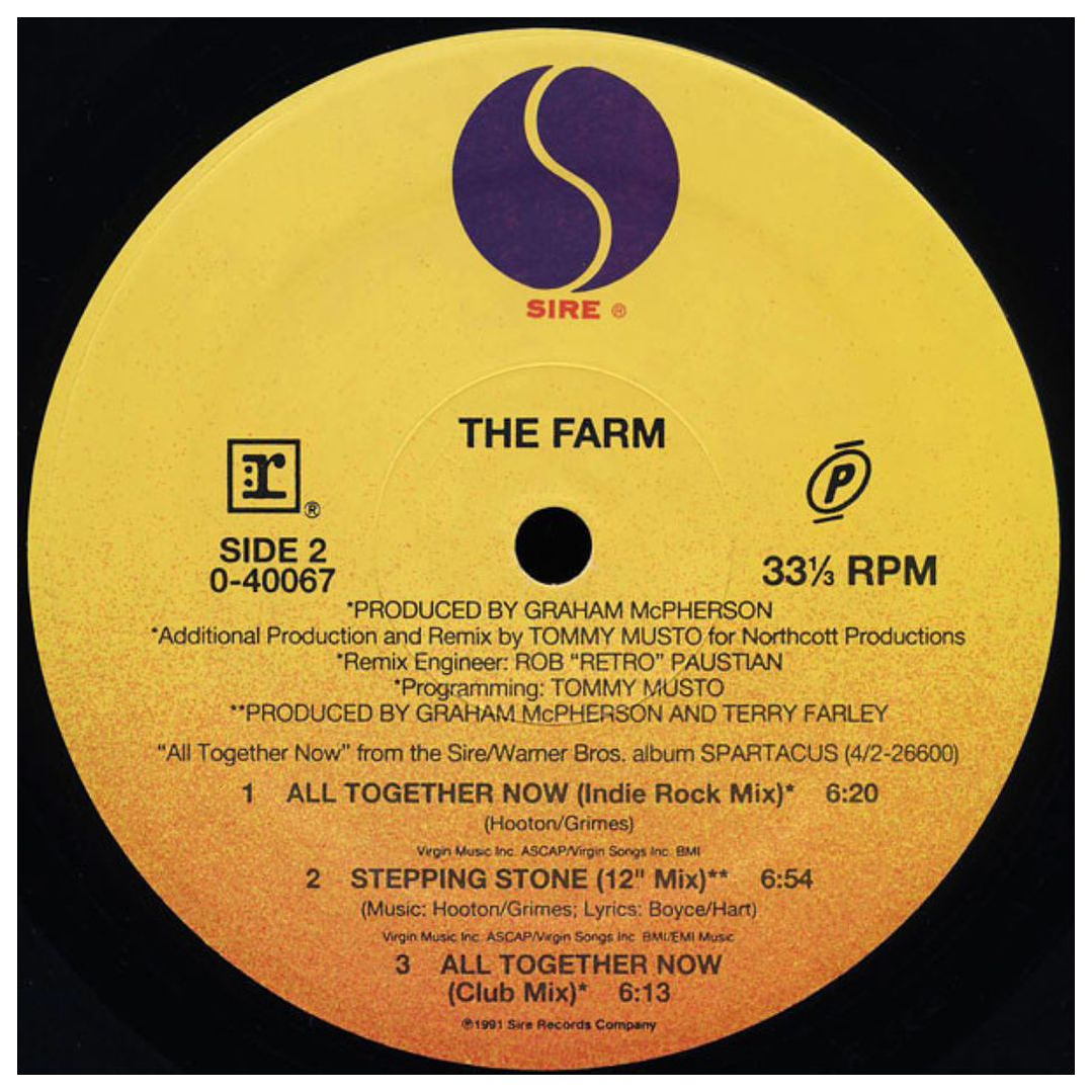 THE FARM - GROOVY TRAIN & ALL TOGETHER NOW / 12