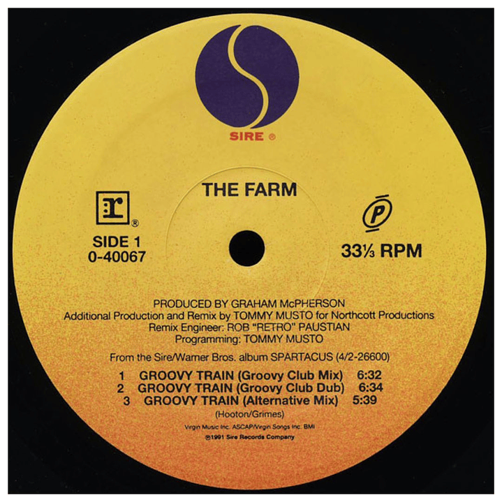THE FARM - GROOVY TRAIN & ALL TOGETHER NOW / 12