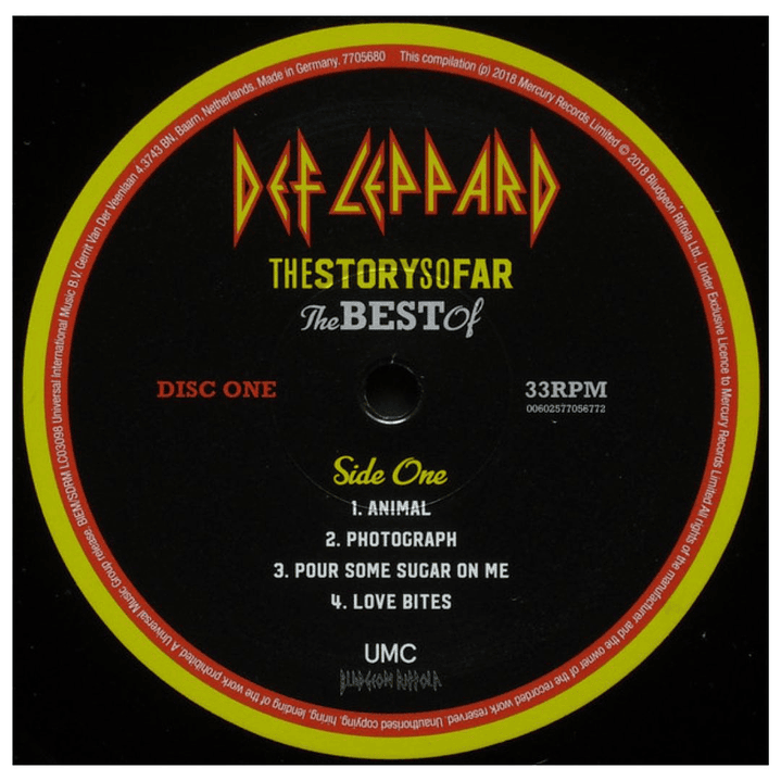 DEF LEPPARD - THE STORY SO FAR: THE BEST OF DEF LEPPARD (2LP) / VINILO 7