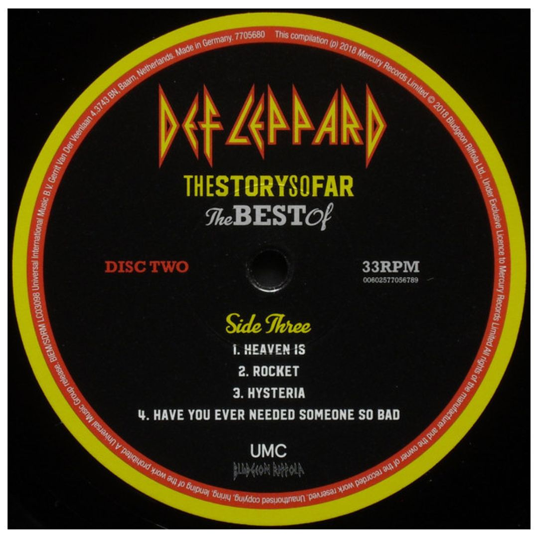 DEF LEPPARD - THE STORY SO FAR: THE BEST OF DEF LEPPARD (2LP) / VINILO 8