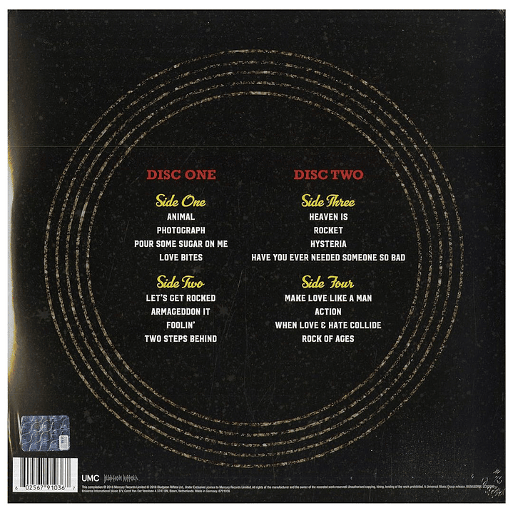 DEF LEPPARD - THE STORY SO FAR: THE BEST OF DEF LEPPARD (2LP) / VINILO 2