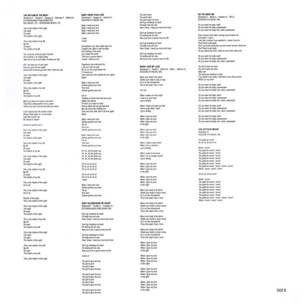 CORONA - RHYTHM OF THE NIGHT / VINILO 6