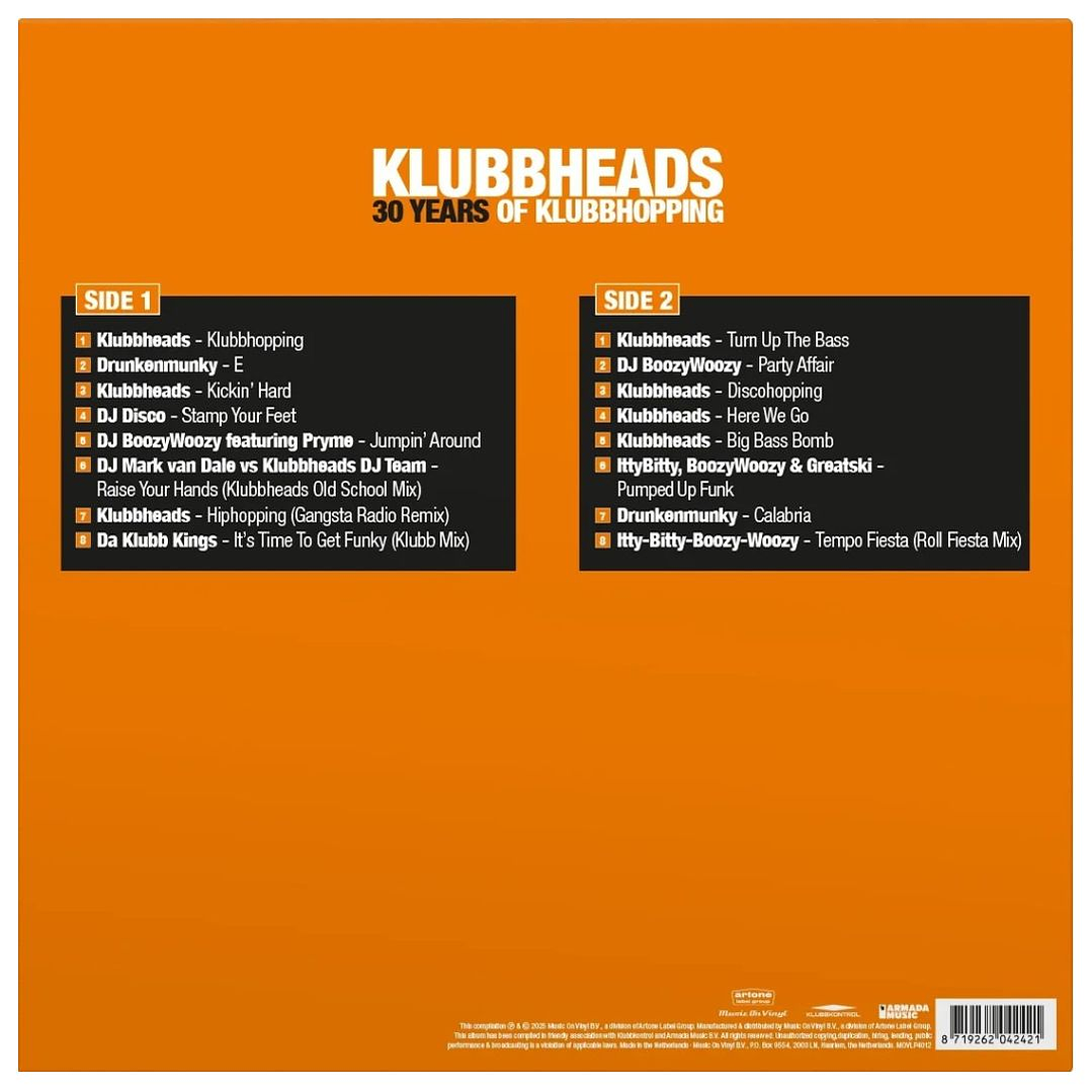 KLUBBHEADS - 30 YEARS OF KLUBBHOPPING (CLEAR VINYL) / VINILO 2