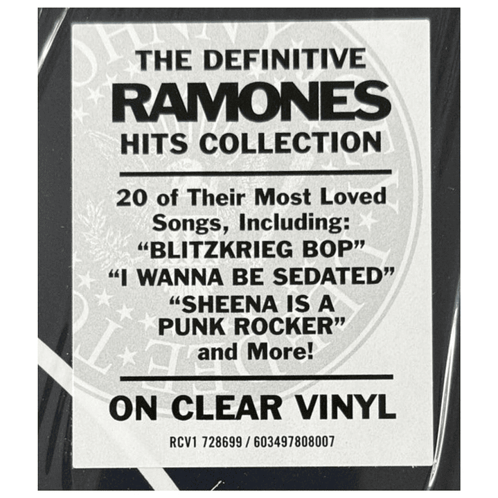 RAMONES - GREATEST HITS (CLEAR VINYL) / VINILO 6
