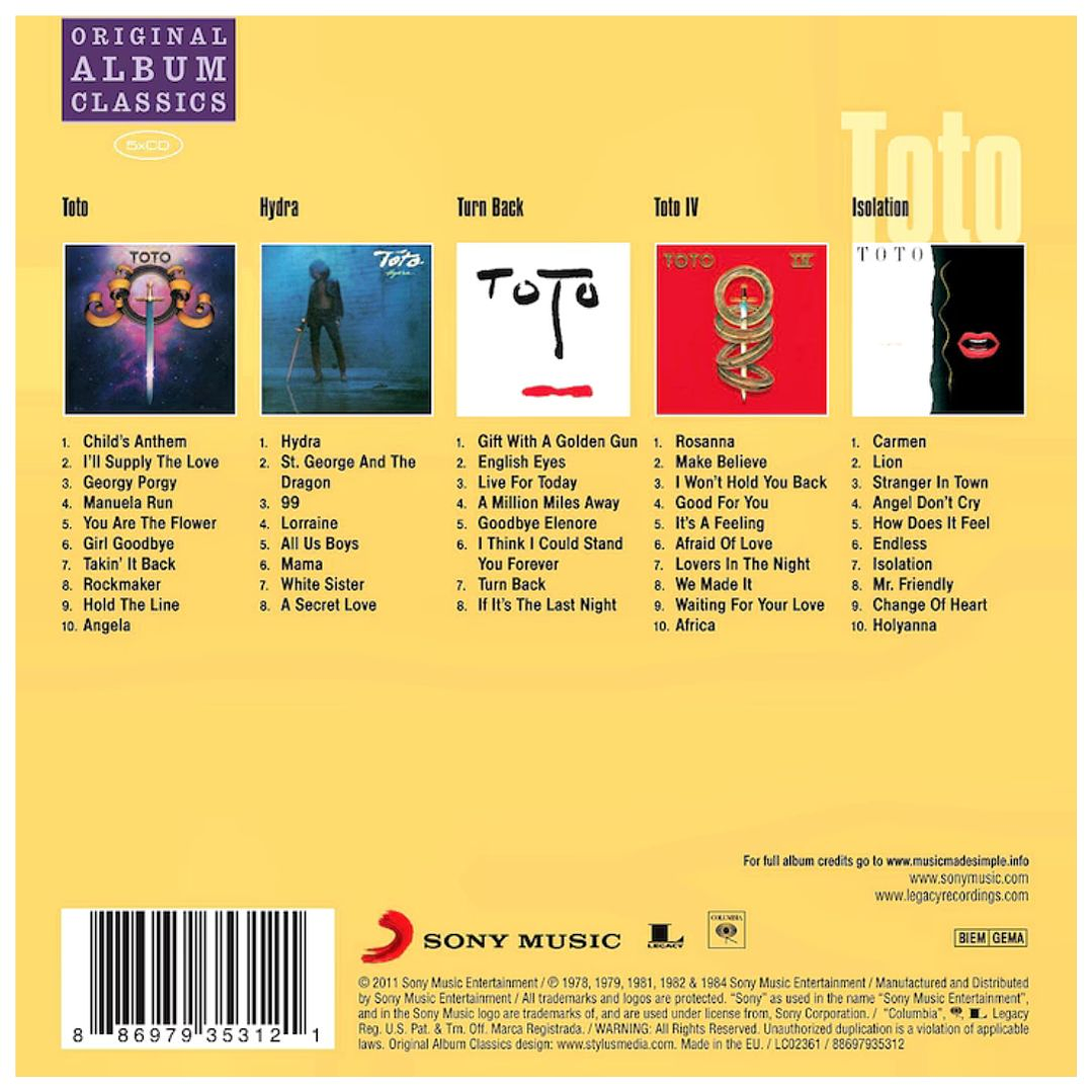 TOTO - ORIGINAL ALBUM CLASSICS (5CD) / CD 2