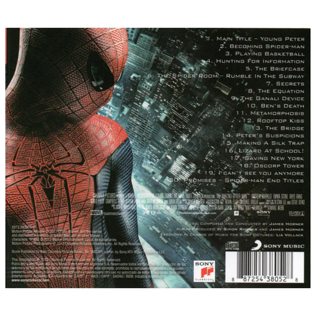 THE AMAZING SPIDER-MAN - JAMES HORNER (OST) / CD 2
