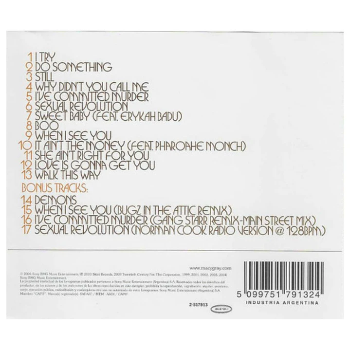MACY GRAY - THE VERY BEST OF MACY GRAY / CD USADO 2