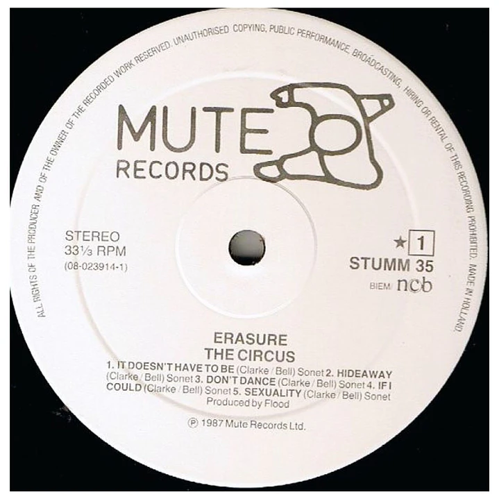 ERASURE - THE CIRCUS / VINILO USADO 6