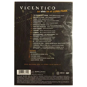 VICENTICO - EN VIVO EN EL LUNA PARK / DVD