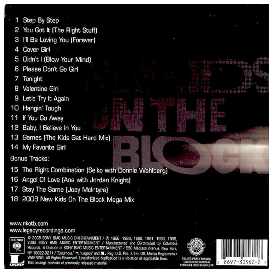 NEW KIDS ON THE BLOCK - GREATEST HITS / CD 2