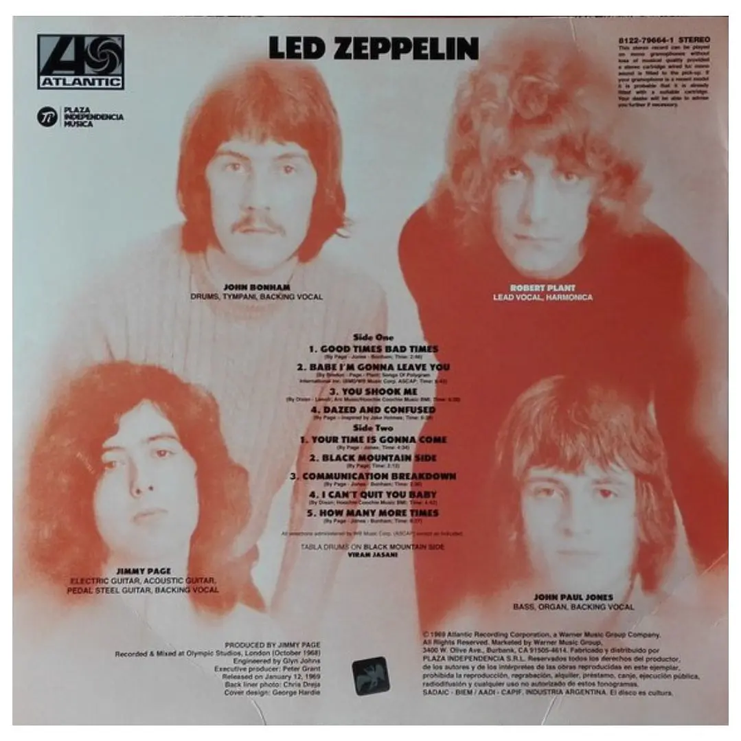 LED ZEPPELIN - LED ZEPPELIN I / VINILO 2