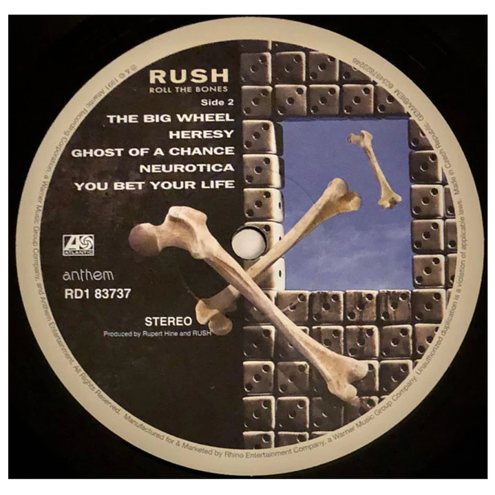 RUSH - ROLL THE BONES / VINILO 6