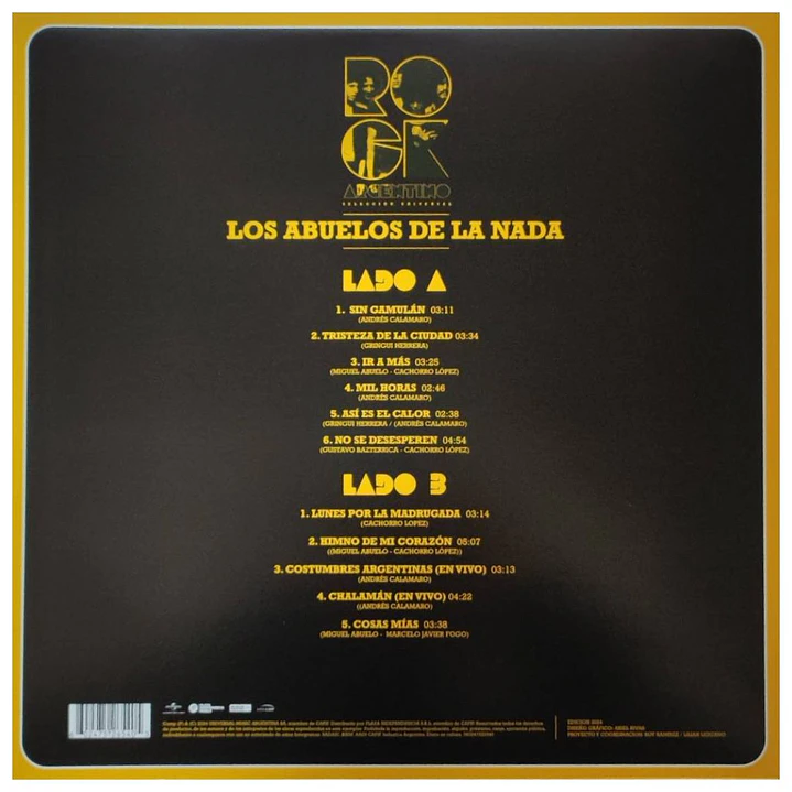 LOS ABUELOS DE LA NADA - ROCK ARGENTINO / VINILO 2