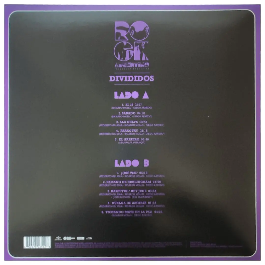 DIVIDIDOS - ROCK ARGENTINO / VINILO 2