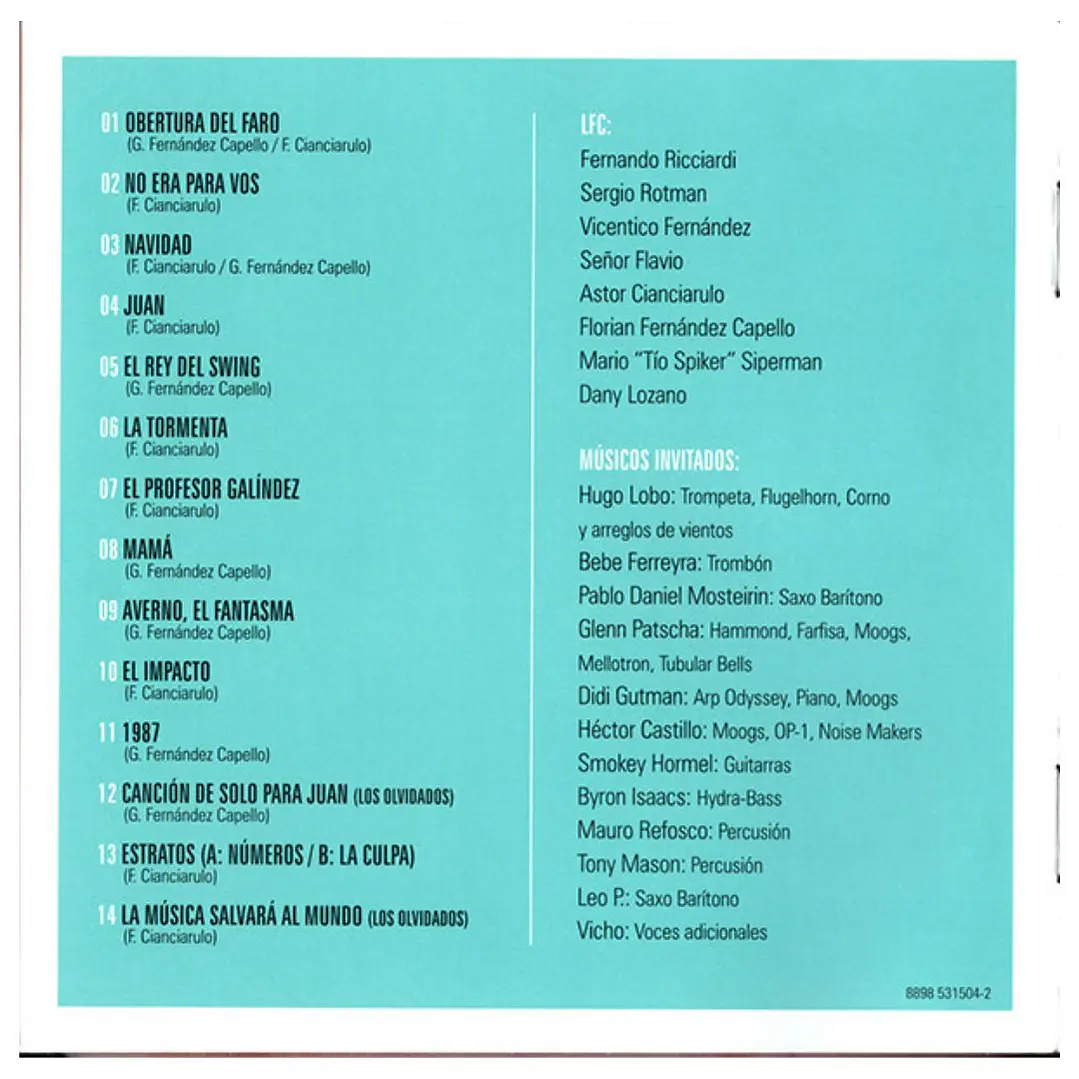 LOS FABULOSOS CADILLACS - LA SALVACIÓN DE SOLO Y JUAN / CD 5