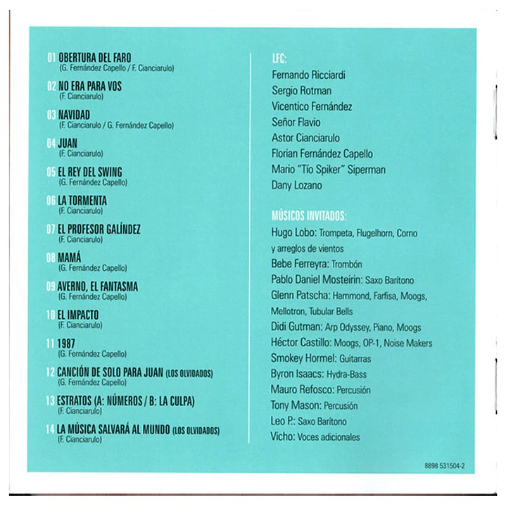 LOS FABULOSOS CADILLACS - LA SALVACIÓN DE SOLO Y JUAN / CD 5