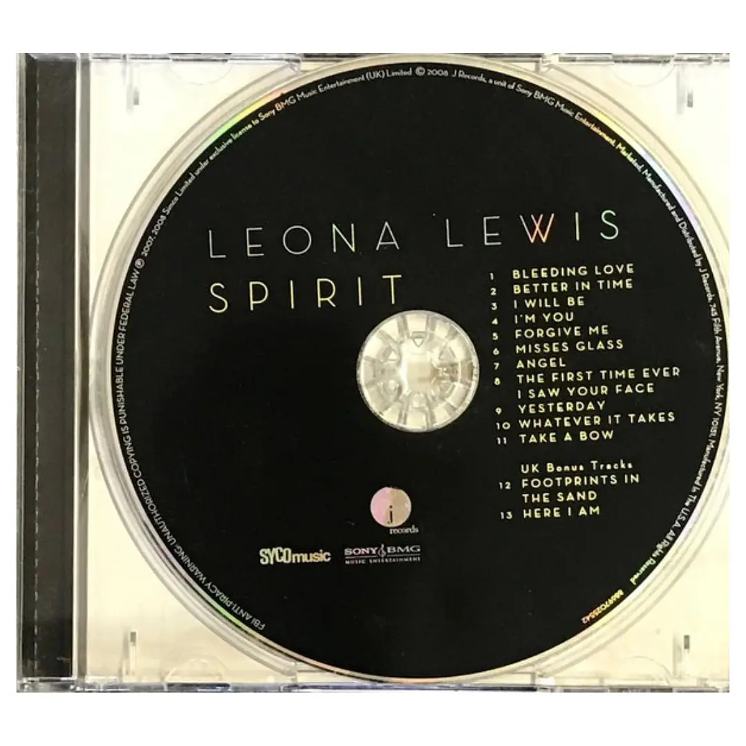 LEONA LEWIS - SPIRIT (UK BONUS TRACKS) / CD USADO 3