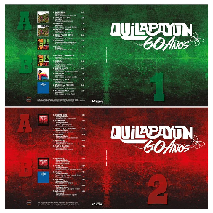 QUILAPAYUN - 60 AÑOS (BOX SET 5LP) / VINILO  3