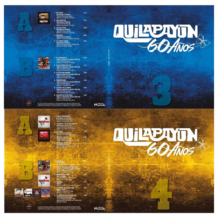 QUILAPAYUN - 60 AÑOS (BOX SET 5LP) / VINILO  4