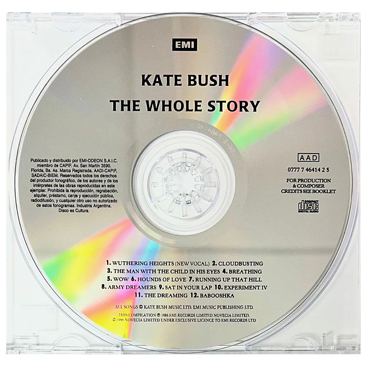 KATE BUSH - THE WHOLE STORY (SINGLES) / CD USADO 3