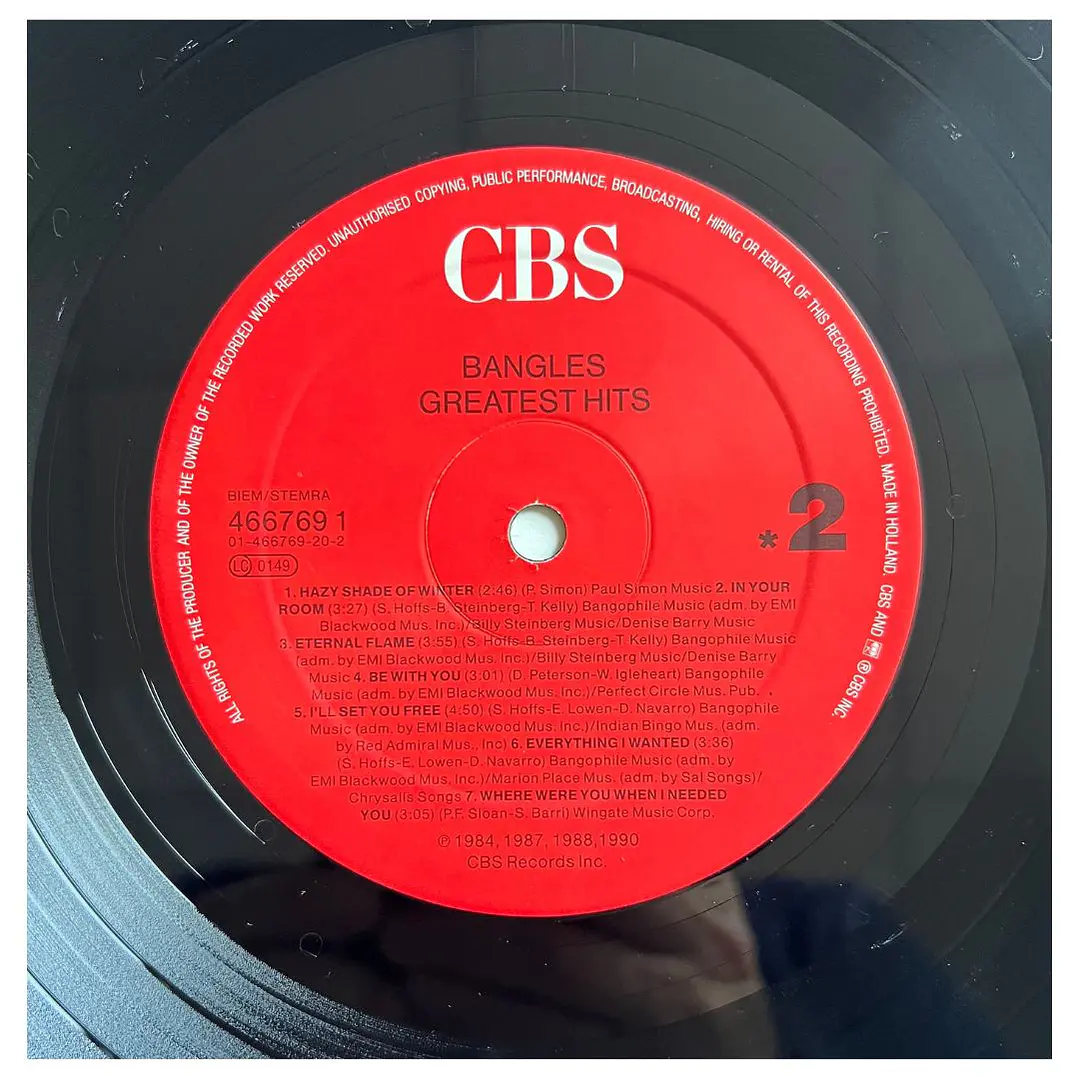 BANGLES - GREATEST HITS / VINILO USADO 5