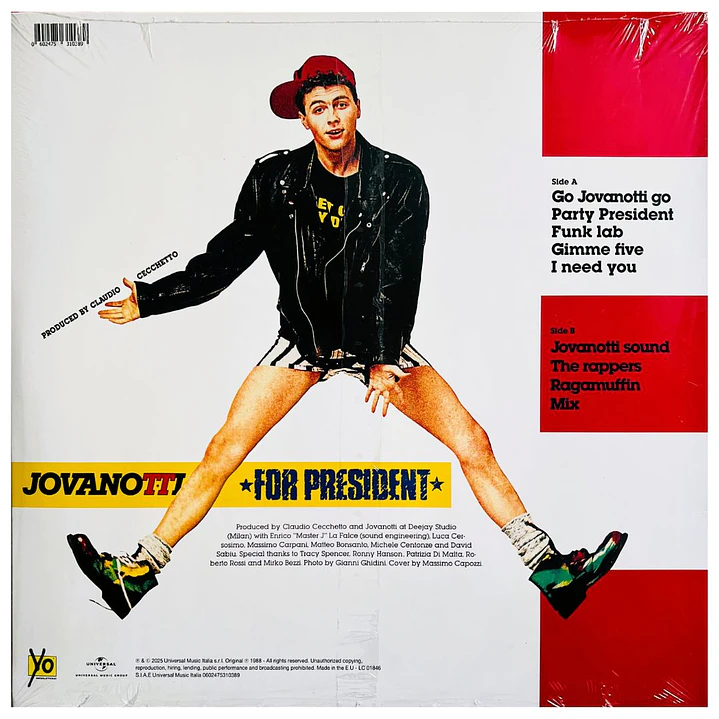 JOVANOTTI - FOR PRESIDENT / VINILO 2