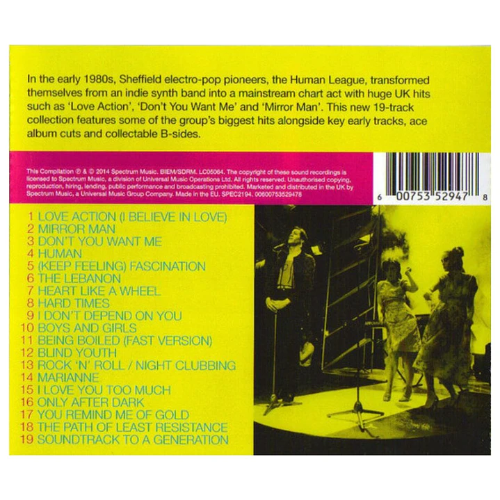 HUMAN LEAGUE - THE COLLECTION / CD USADO 2