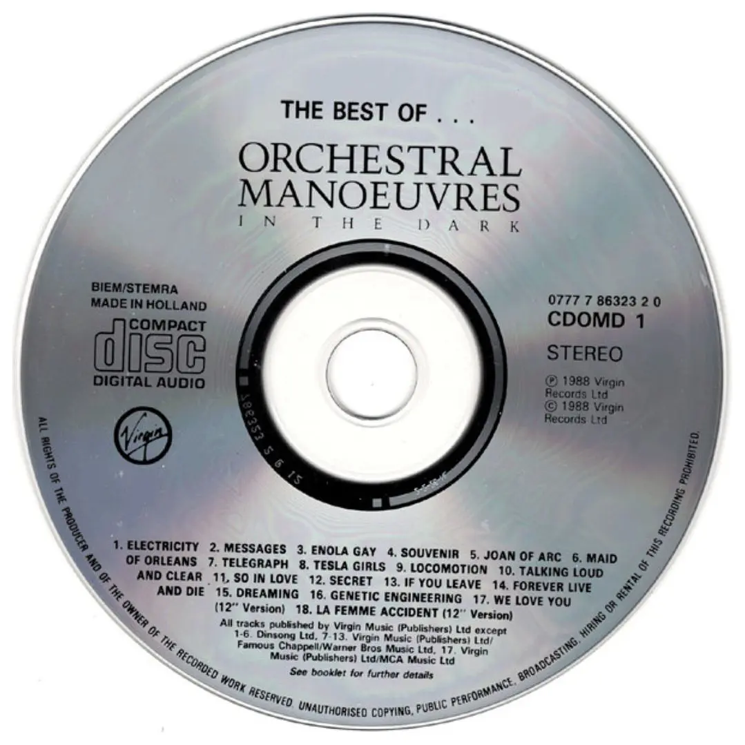 ORCHESTRAL MANOEUVRES IN THE DARK - THE BEST OF / CD USADO 3