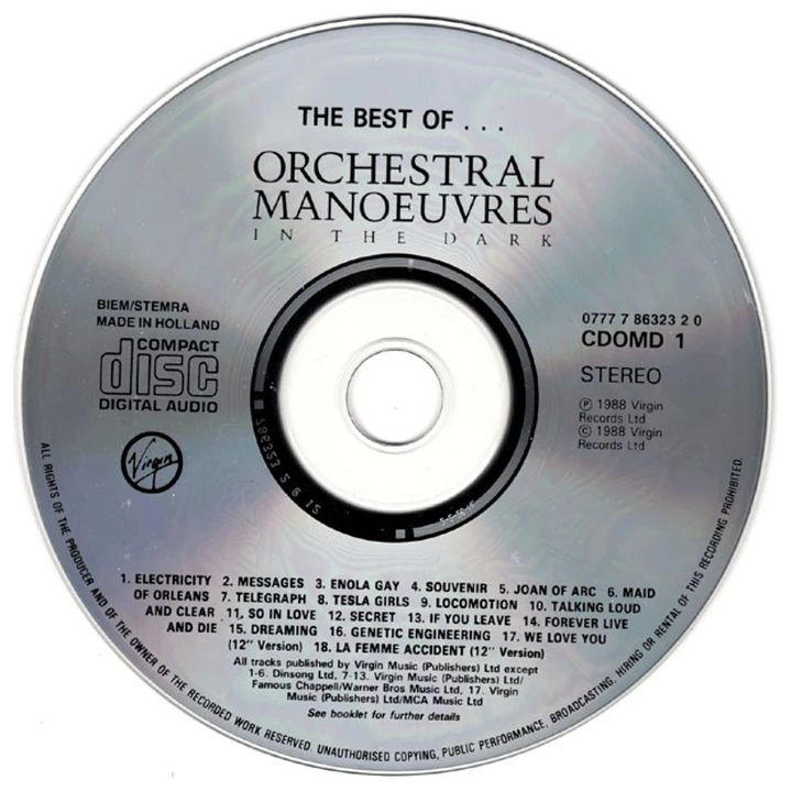 ORCHESTRAL MANOEUVRES IN THE DARK - THE BEST OF / CD USADO 3