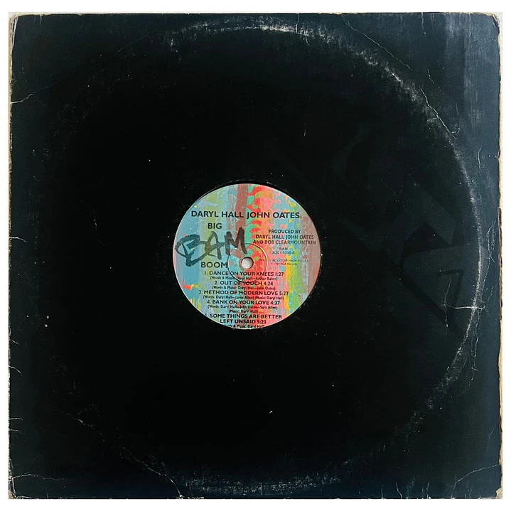 DARYL HALL & JOHN OATES - BIG BAM BOOM (SIN CARATULA) / VINILO USADO 1
