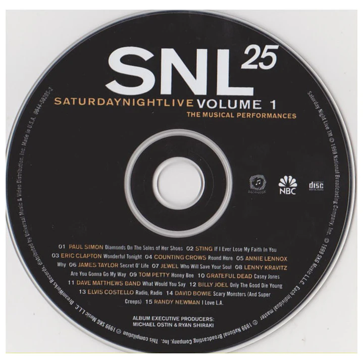 SNL25 - SATURDAY NIGHT LIVE VOLUME 1 - VARIOS ARTISTAS / CD USADO 3