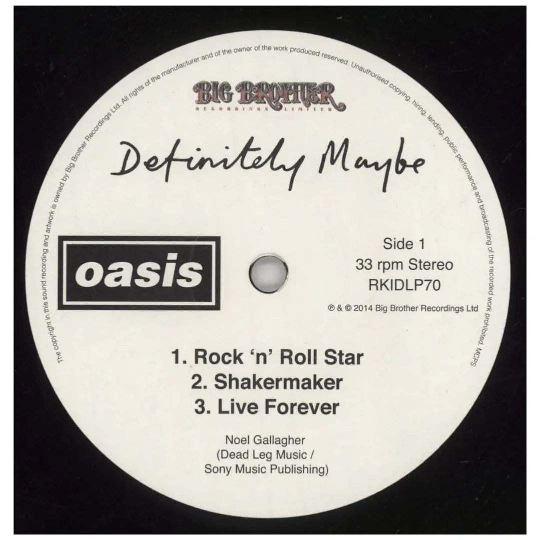 OASIS - DEFINITELY MAYBE (2LP) / VINILO  7