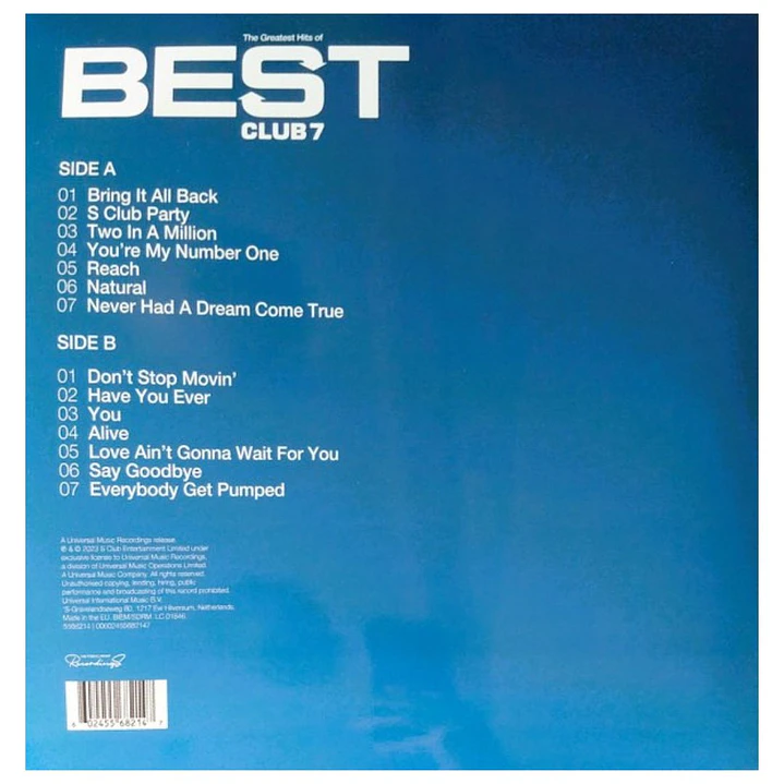 S CLUB 7 - GREATEST HITS (PICTURE DISC) / VINILO 2