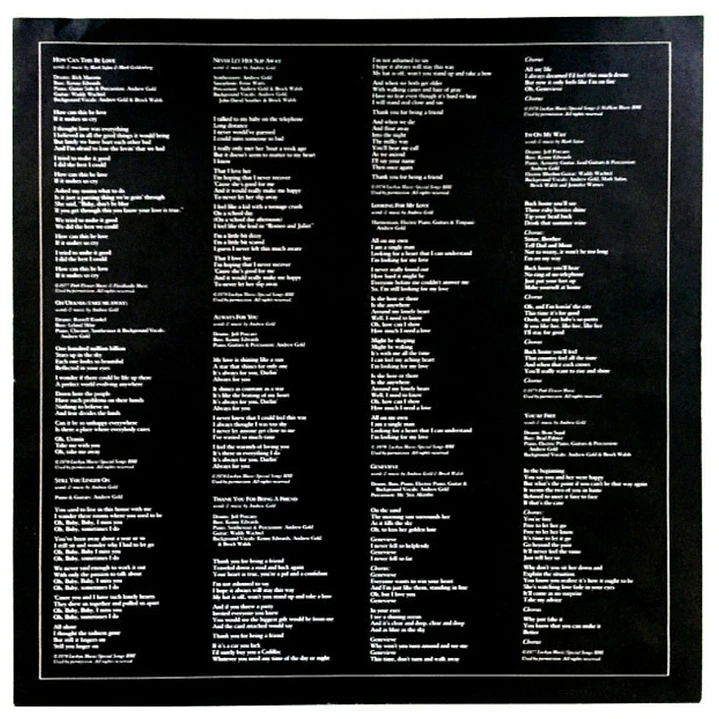 ANDREW GOLD - ALL THIS AND HEAVEN TOO / VINILO USADO 4