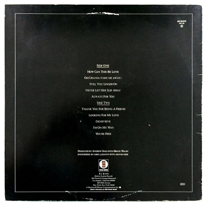 ANDREW GOLD - ALL THIS AND HEAVEN TOO / VINILO USADO 2