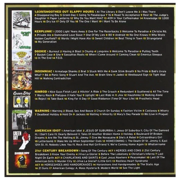 GREEN DAY - THE STUDIO ALBUMS 1990 - 2009 (8CD) / CD 3