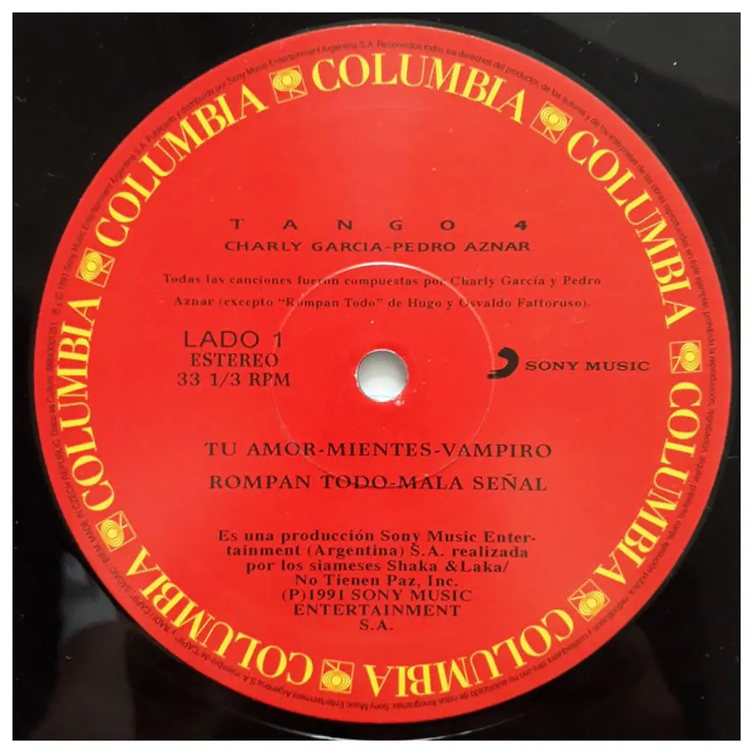 CHARLY GARCIA & PEDRO AZNAR - TANGO 4 / VINILO 6
